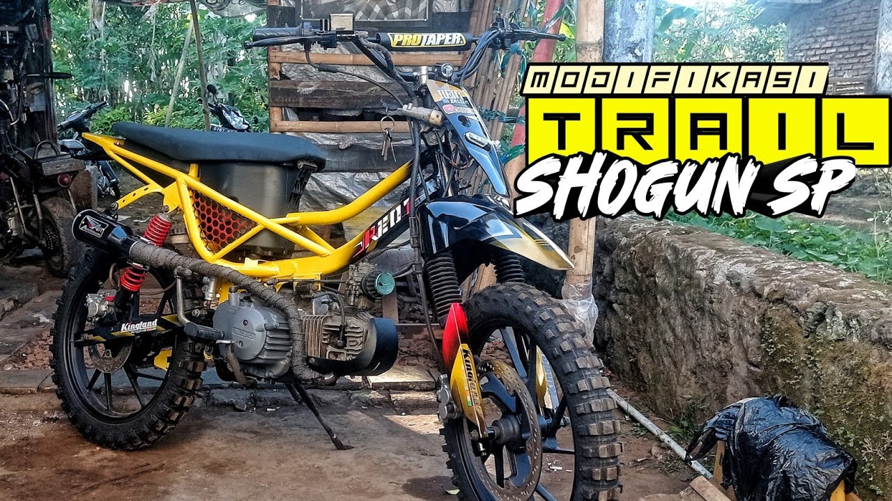MODIFIKASI MOTOR BEBEK TRAIL SUZUKI SHOGUN SP