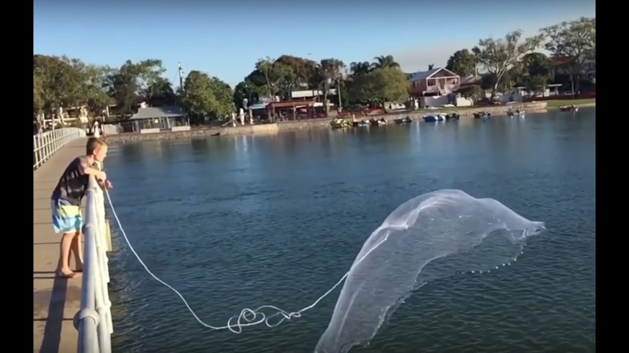 HOW TO - Cast Net - Ben Lockwood - (6 MULLET) Maroochydore QLD AUSTRALIA