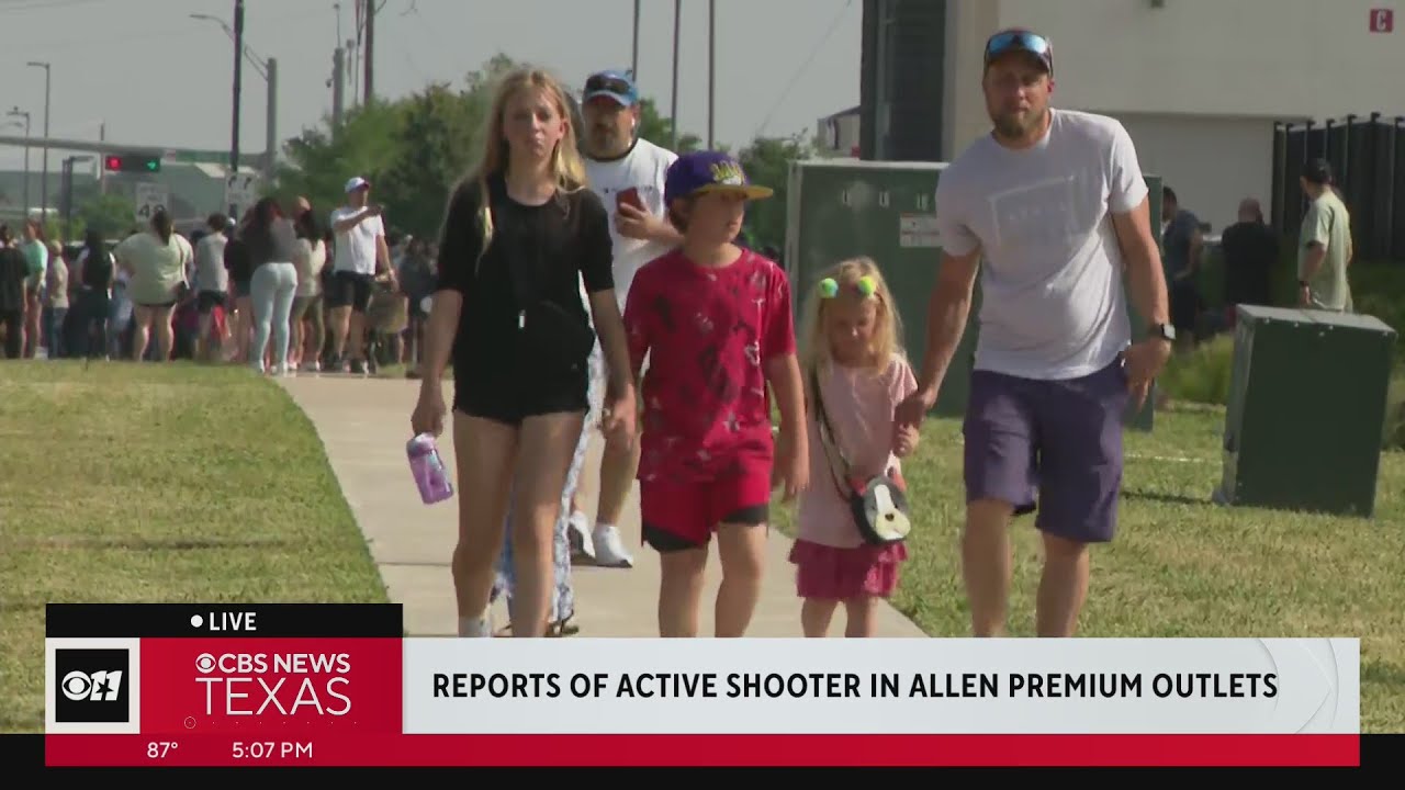 People moved from and near Allen Premium Outlets amid active shooting reports