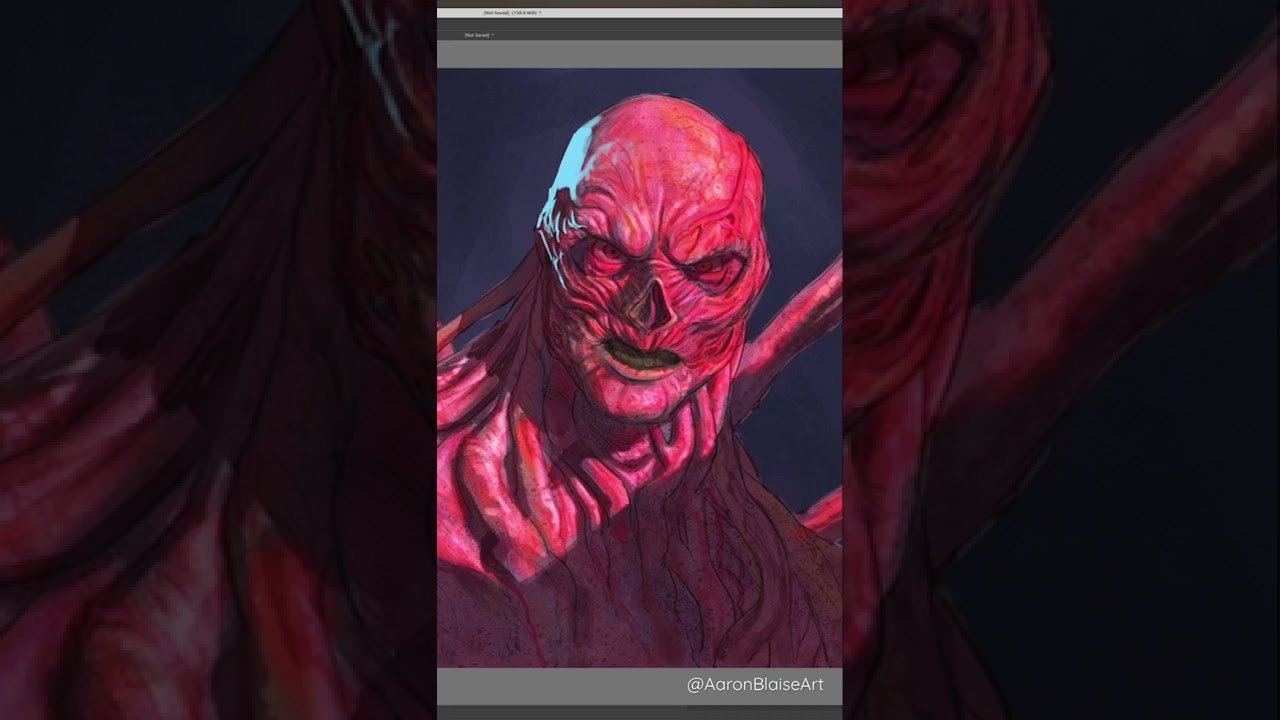 Stranger Things Vecna #Speedpaint #Krita #Shorts #strangerthings