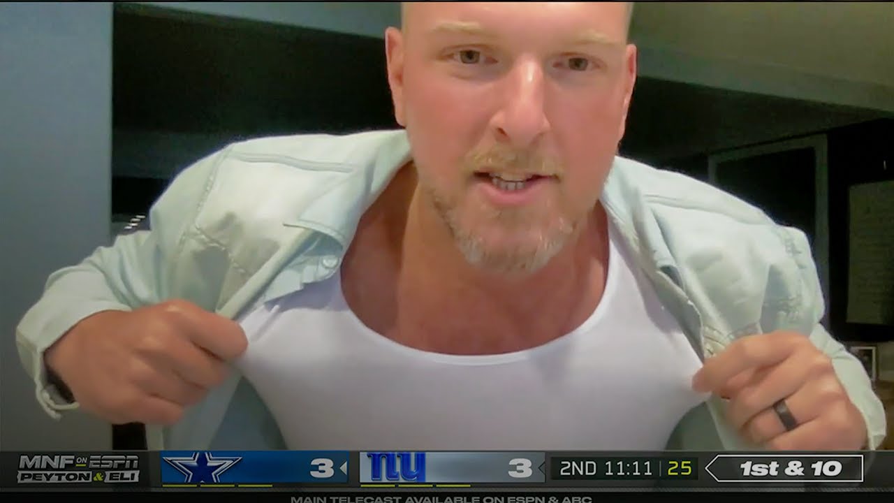 Pat McAfee joins the Manning Cast on 'MNF' to talk 