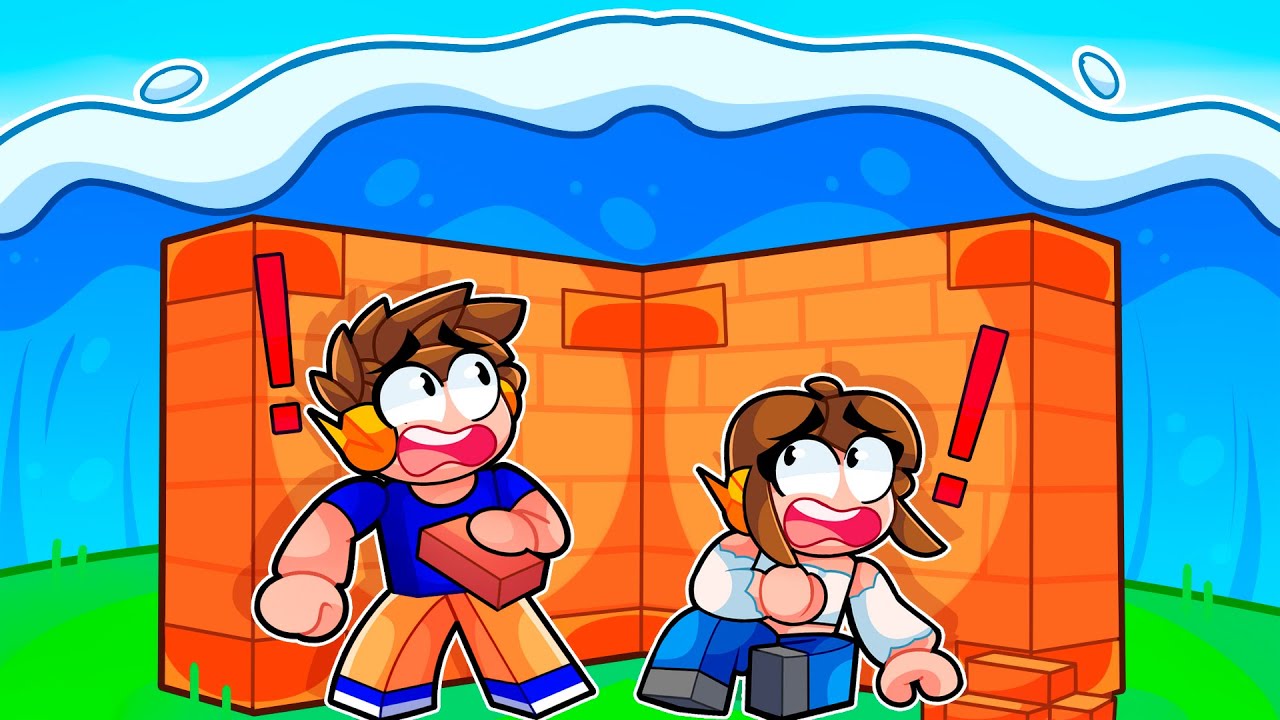 CONSTRUA PARA SOBREVIVER AO TSUNAMI no ROBLOX!