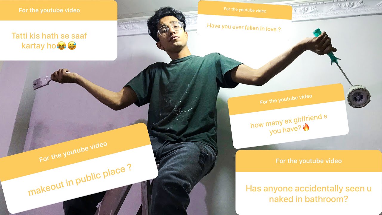 Embarrassing Q/A with my sister while painting my room