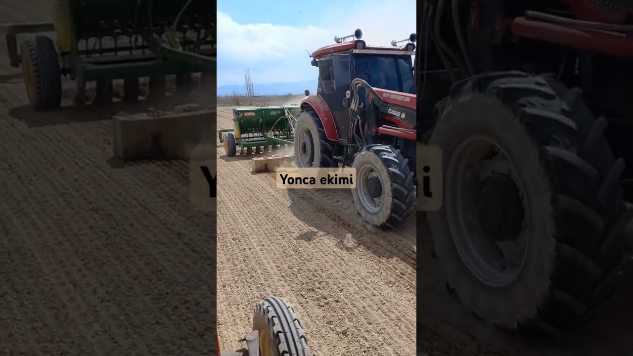 CASE IH Trakt&ouml;r ile Yonca ekimi yapıyoruz. 2025  yılı bahar geldi ekimler başladı. #tarım