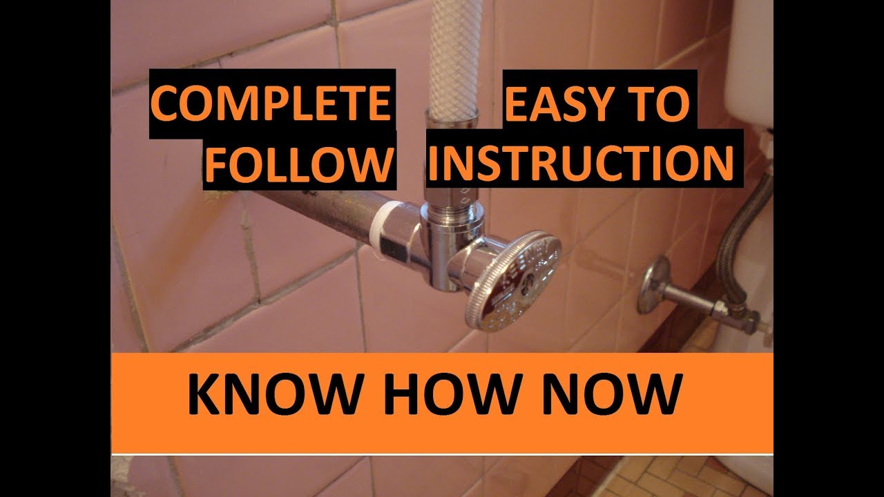 Replace Bathroom Sink Shut Off Valve