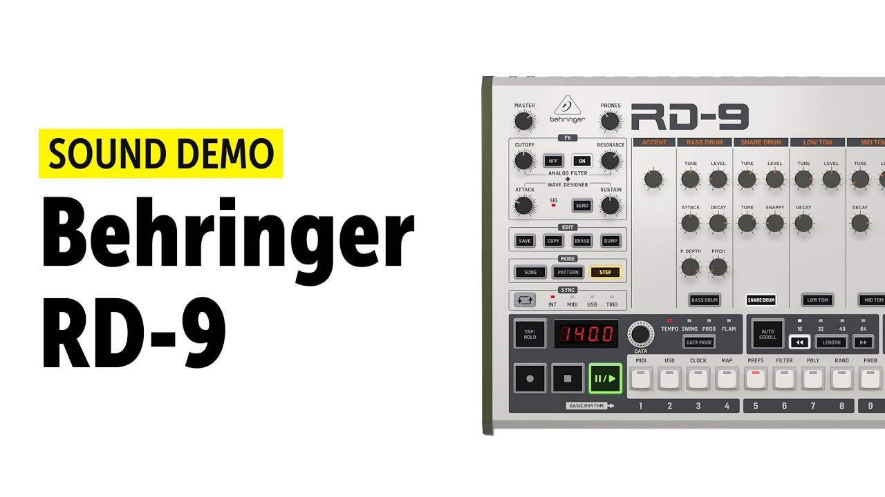 Behringer RD9 Sound Demo (no talking)