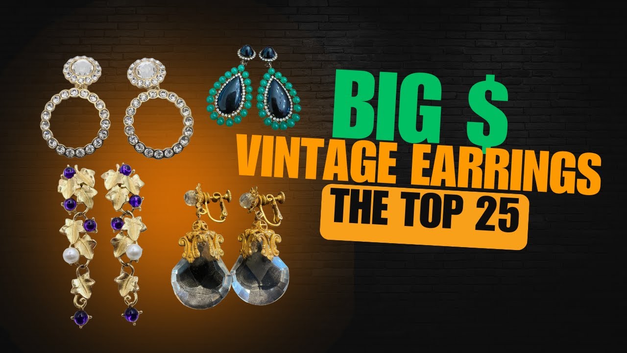 Vintage EARRINGS | Selling for BIG MONEY on Ebay | This Weeks Top 25 