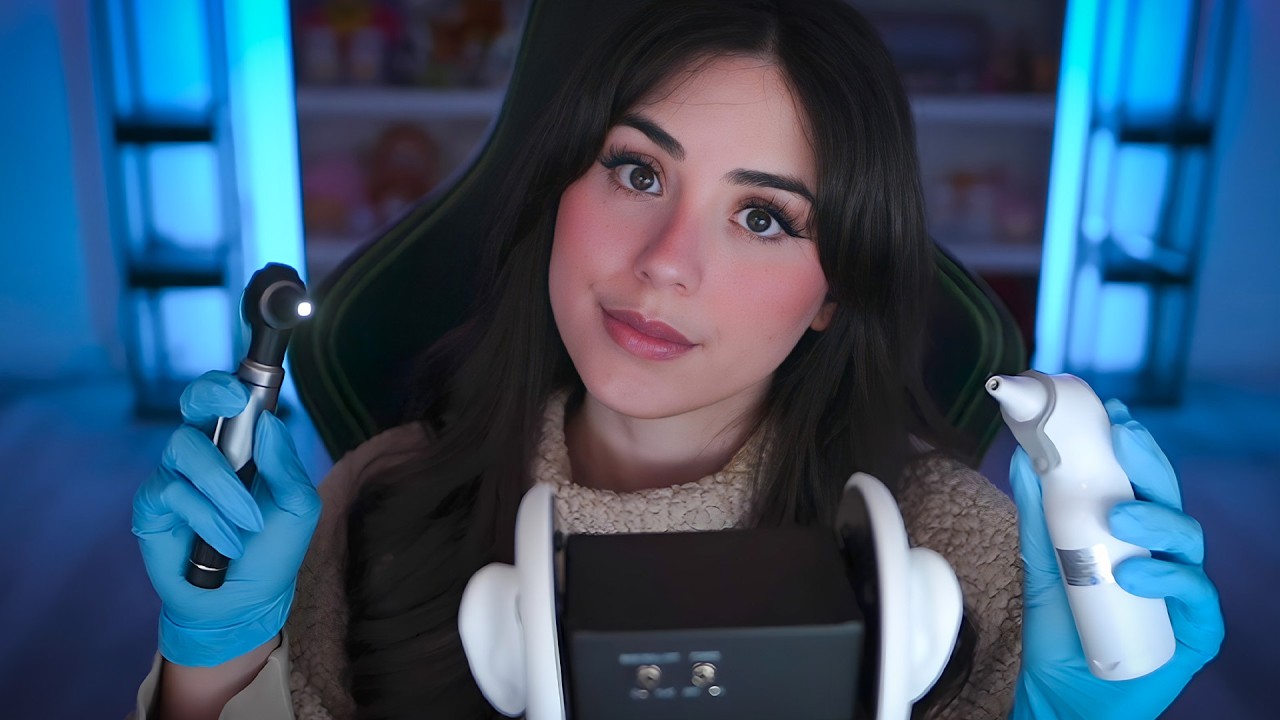 ASMR | Ear Exam, Hearing Test & Ear Cleaning 😴