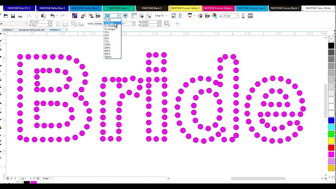 Creating Rhinestone Fonts in Coreldraw X7 for free!😃😃😍