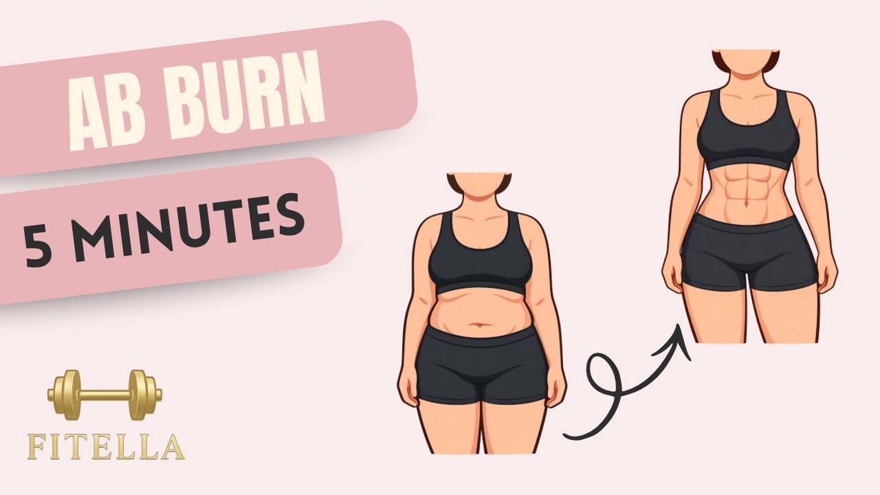 5 Minute Ab Workout 🔥| Tone Your Core