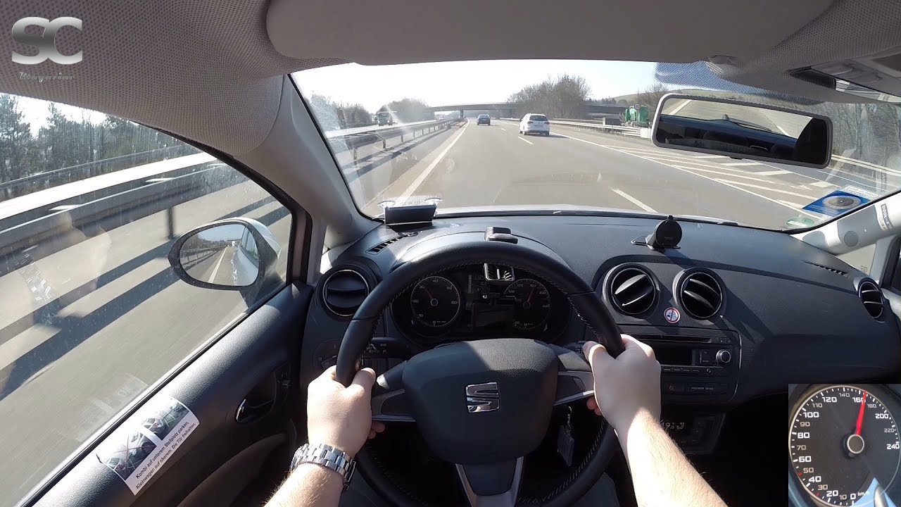 Seat Ibiza ST 1.2 TDI (2015) on German Autobahn - POV Top Speed Drive