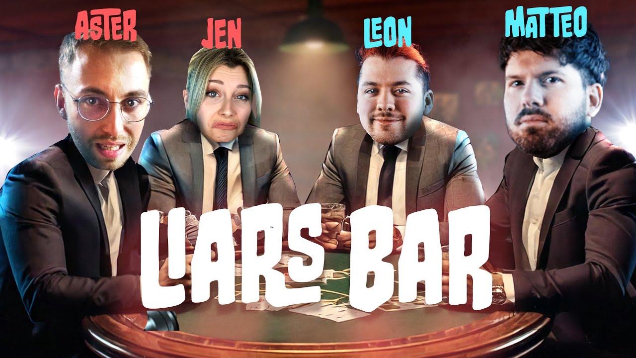 In dieser Bar wird NICHT gelogen! (das war eine Lüge) | Aster & Jen vs. Leon & Matteo  (Liars Bar)