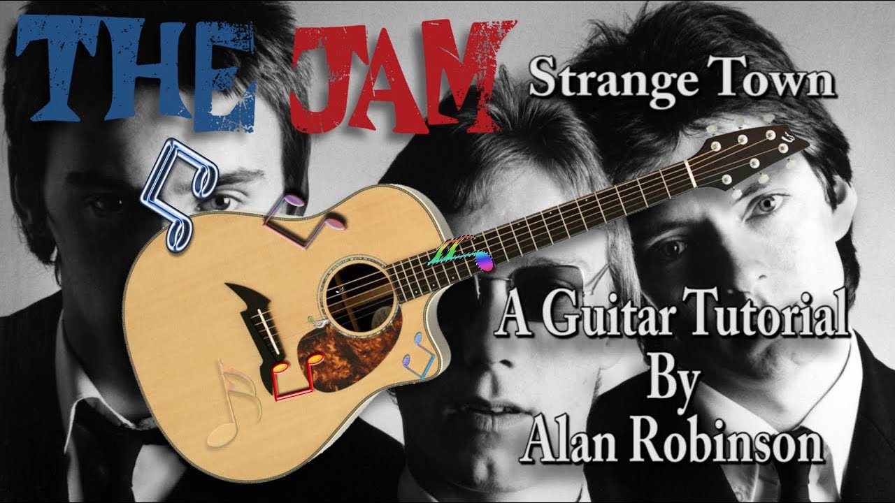 Strange Town - The Jam - Acoustic Guitar Lesson (Ft. my son Jason on lead etc.)