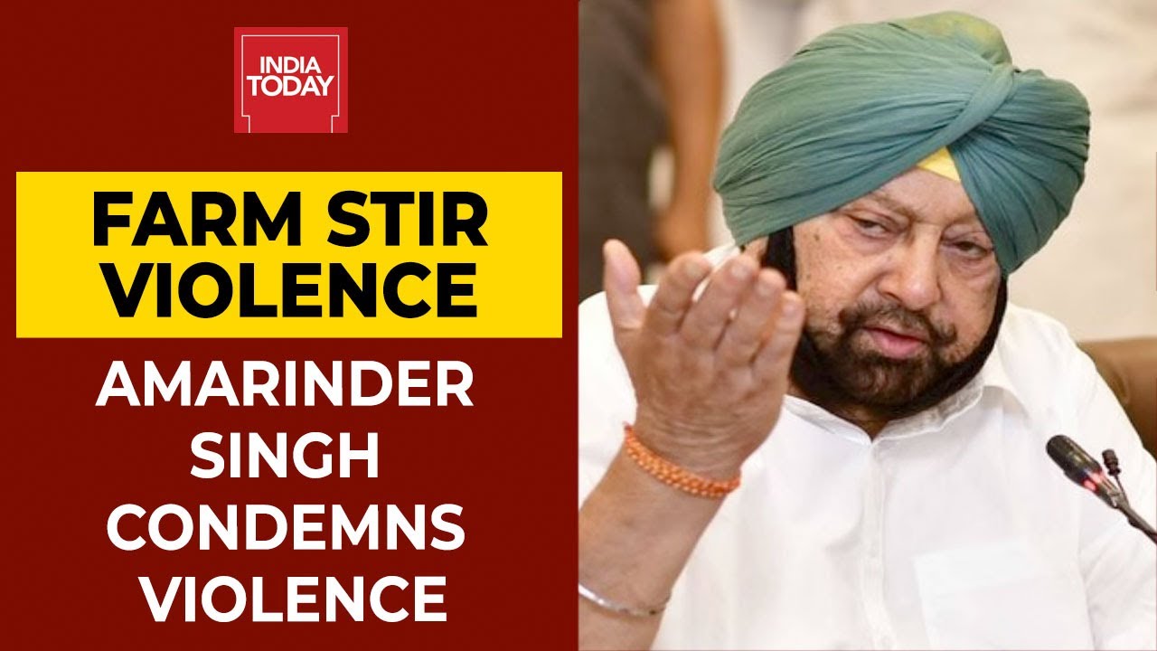 Punjab CM Amarinder Singh Condemns Violence, Urges Gnuine Farmers To Vacate Delhi