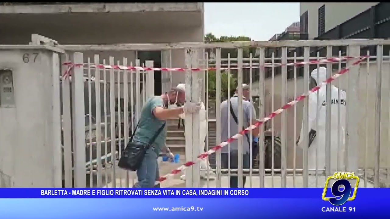 Barletta - Madre e figlio ritrovati senza vita in casa, indagini in corso