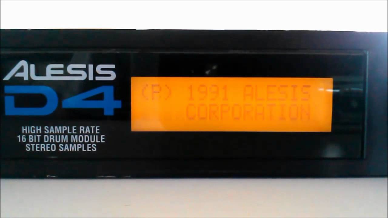 Alesis D4 Initialization & Firmware Check