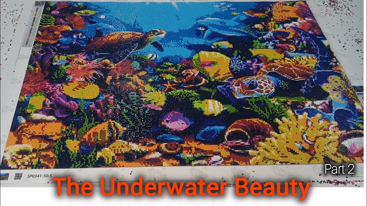Diamond Painting ASMR #80, The Underwater Beauty/part 2...Final