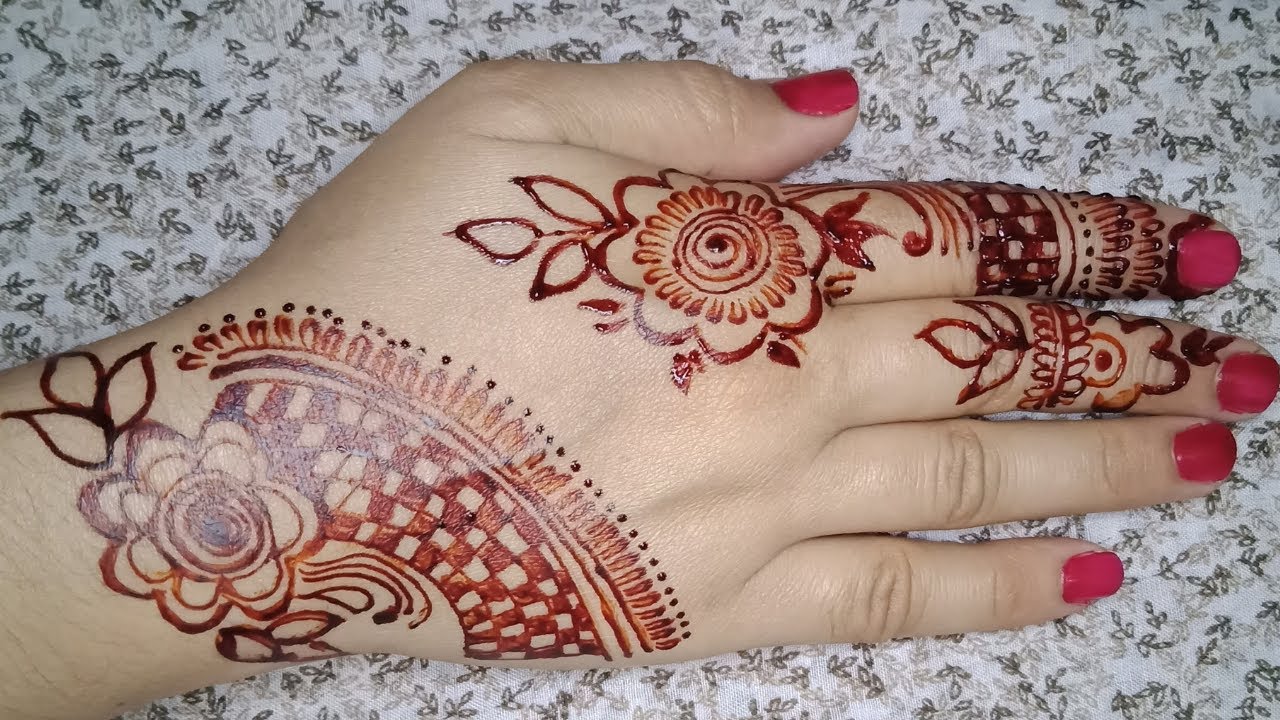 Simple Arabic Mehndi Desings for Right Hand Back Side || Mehndi Designs || Chanda Mehndi Designs