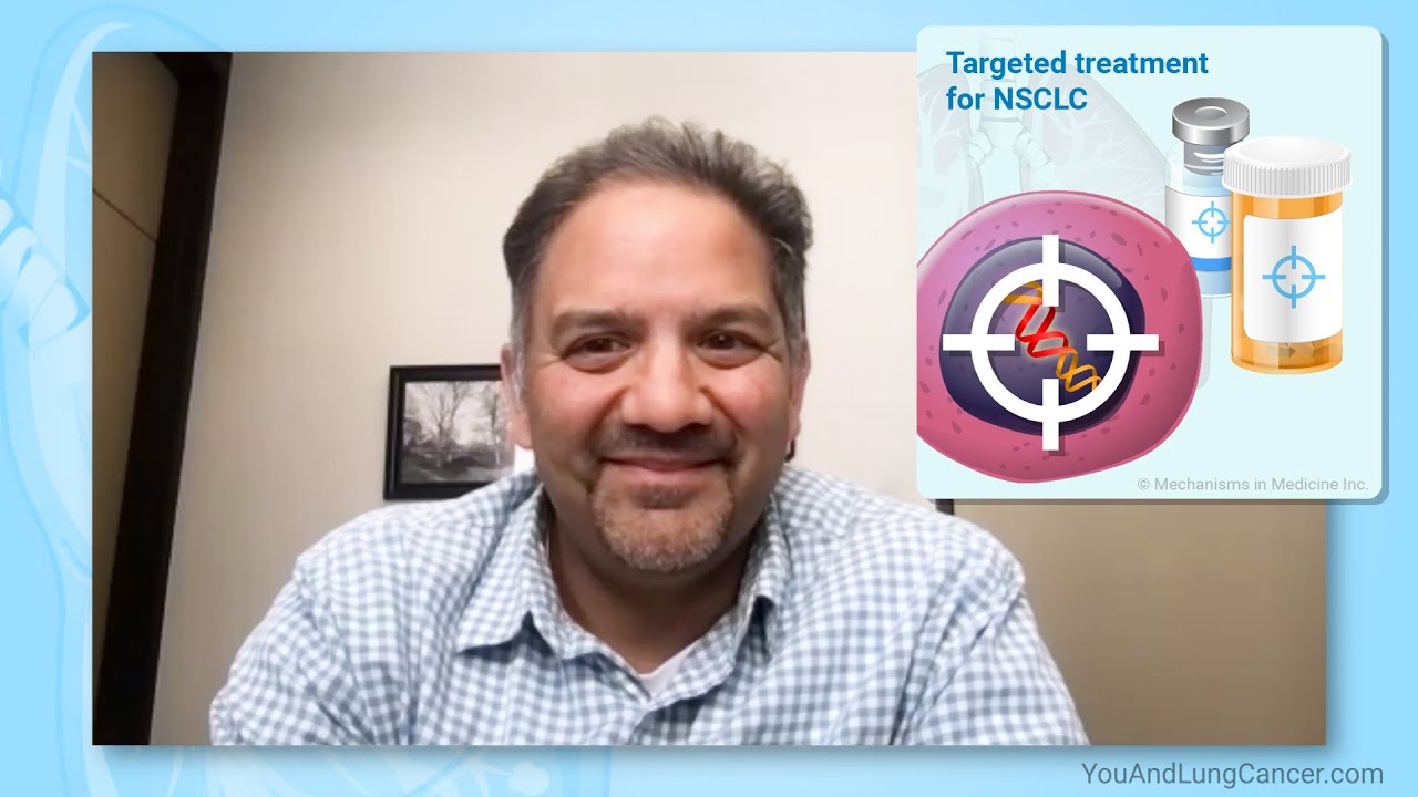 What targeted treatments are used for non-small cell lung cancer (NSCLC)?