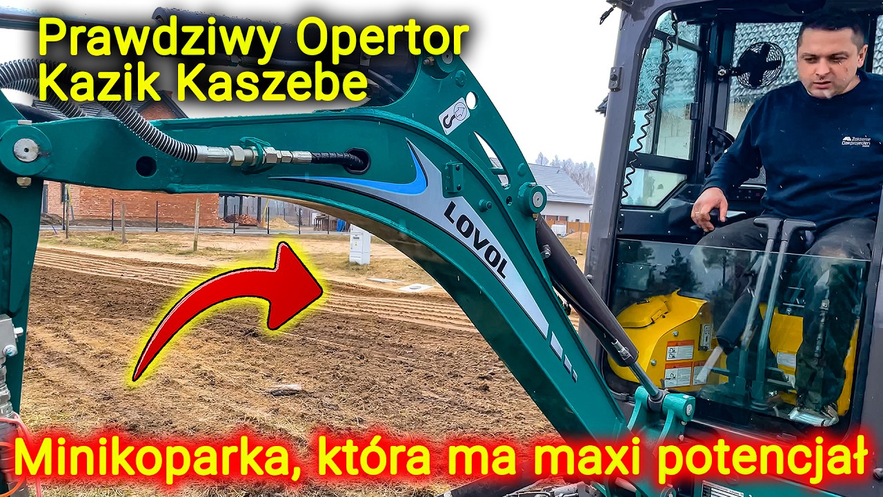 To już nie jest zabawka 👉 Kazik Kaszebe testuje minikoparkę Lovol [Korbanek]
