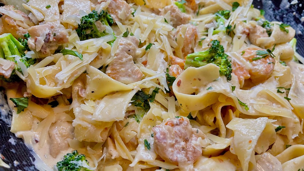 How to: Loaded Creamy Pappardelle Pasta Recipe Insanely Good