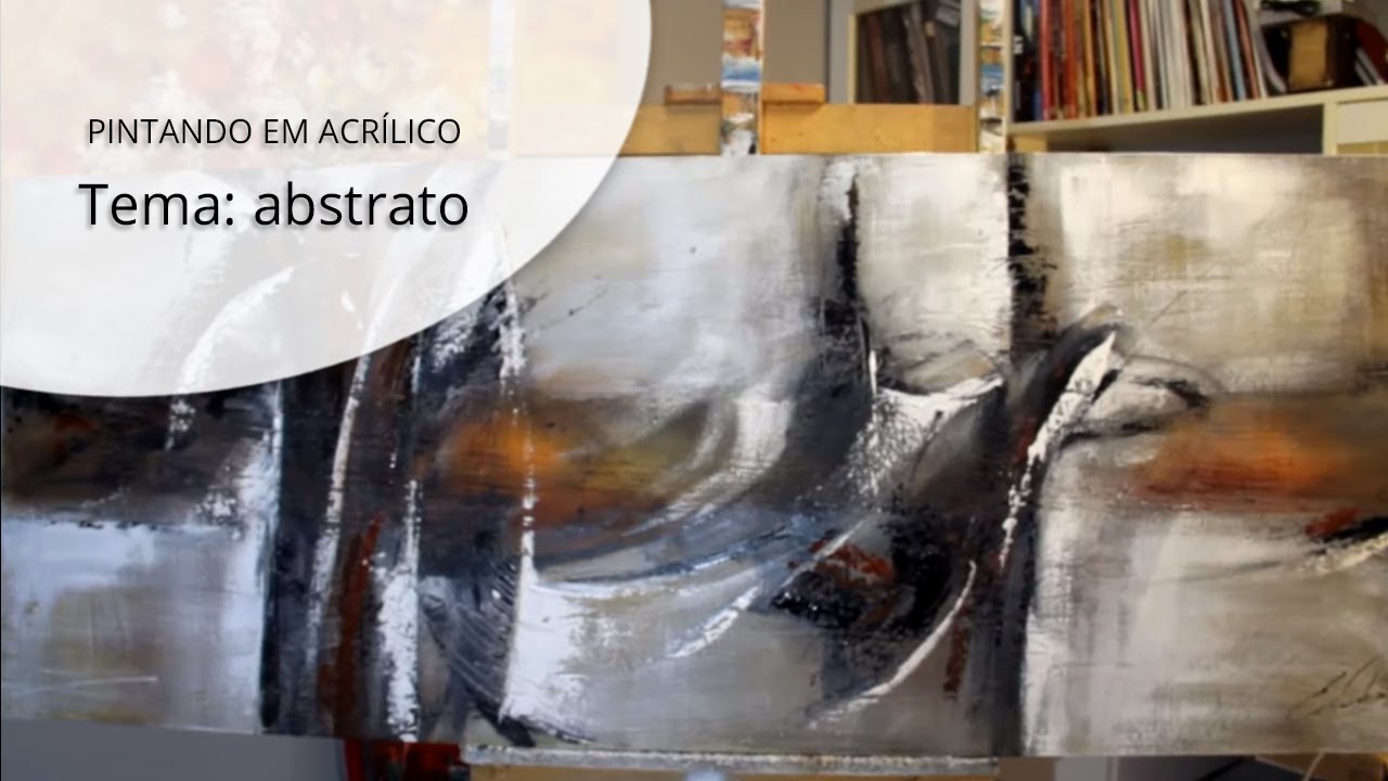 Pintando em acrílico - Abstrato