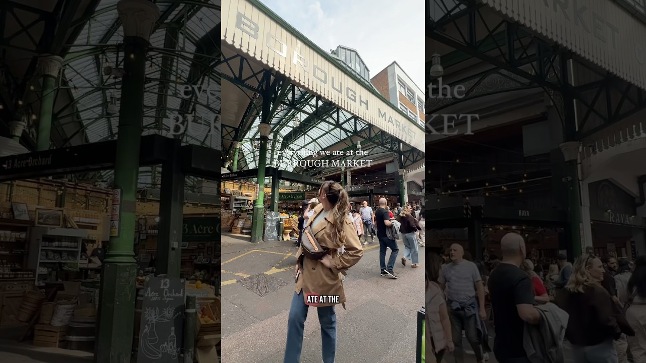 what we ate at the borough market! #london #whatiate #whatieatinaday #vlogger #vlog #dailyvlog