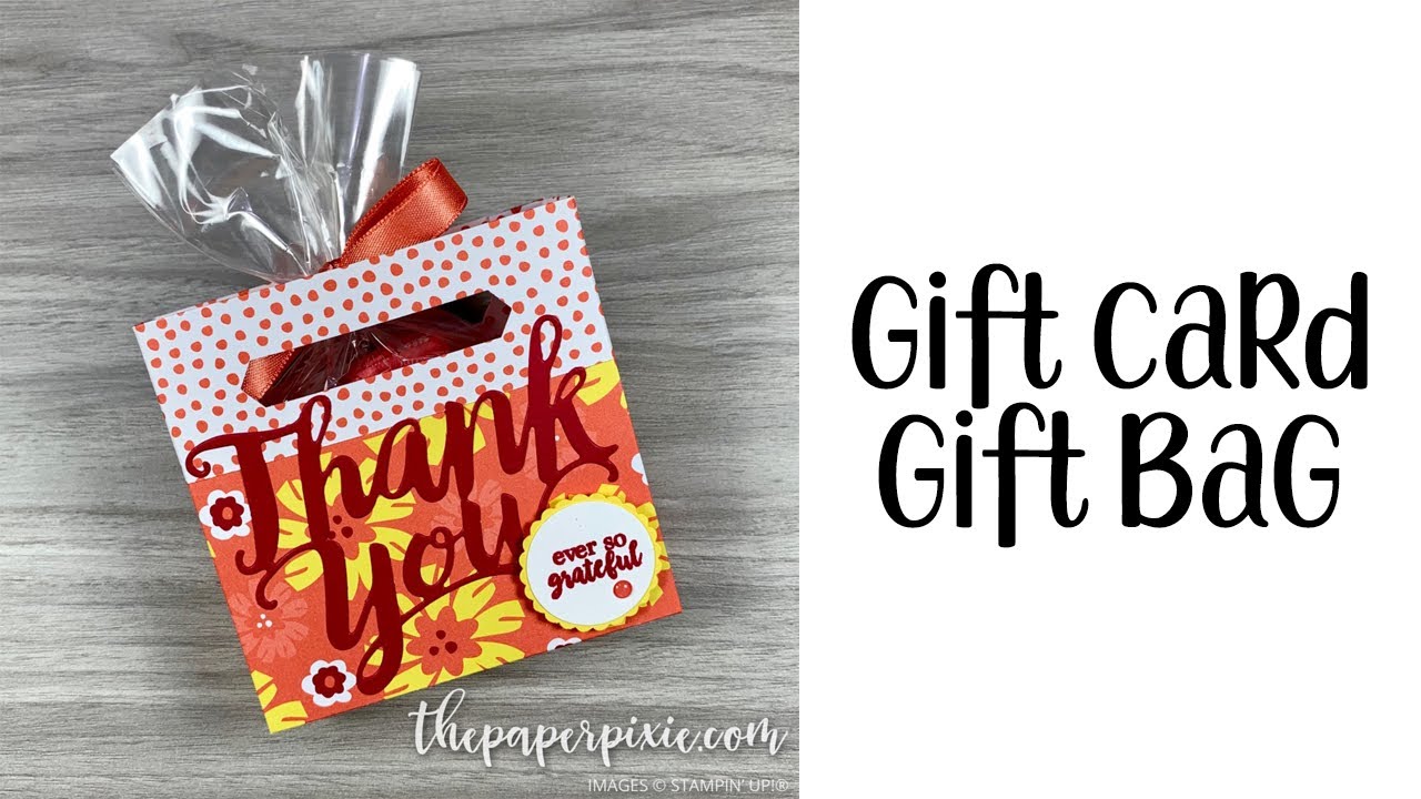 Gift Card Gift Bag Tutorial
