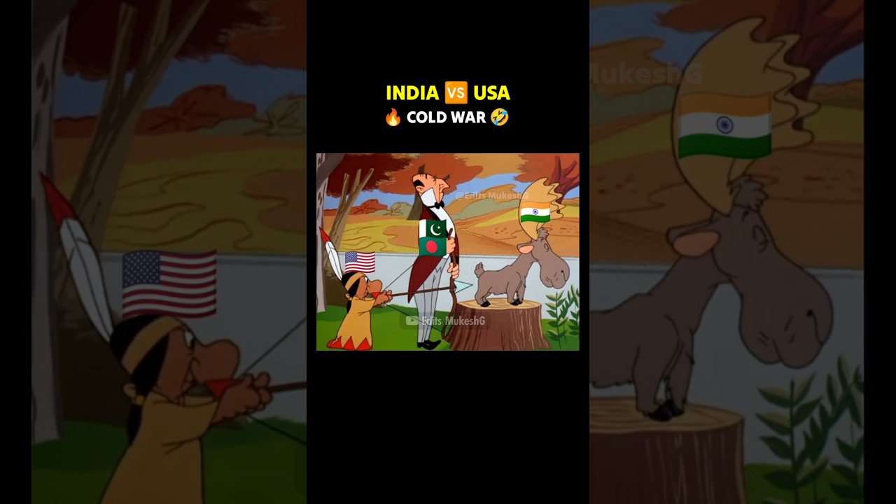 INDIA - USA Cold War 🔥🤣 Funny Meme #tariffwar