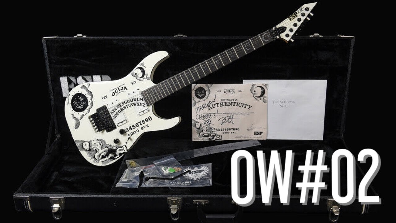 Белая ESP KH Ouija #02. Гитара за $12000, распаковка.
