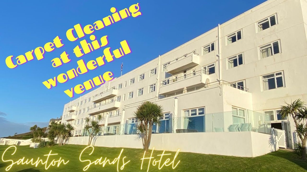 Carpet Cleaning at a luxury hotel in North Devon, The Saunton Sands Hotel. What a view.