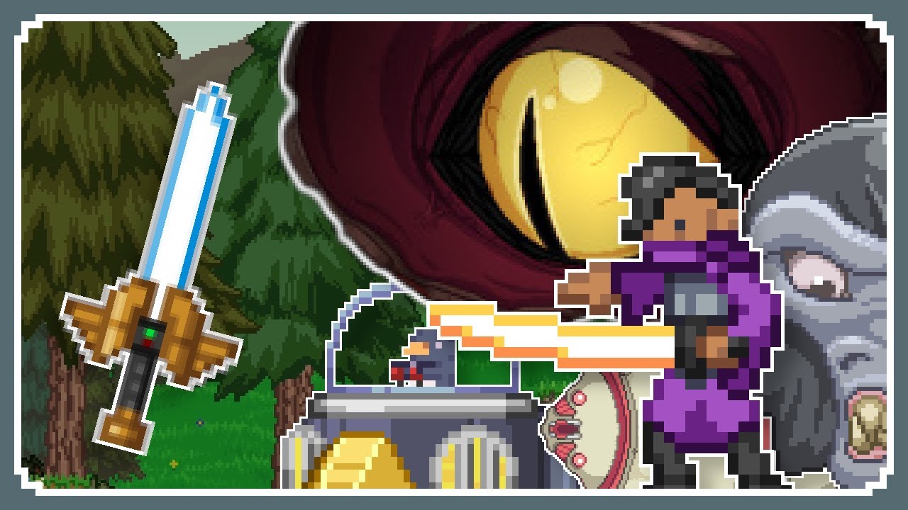 Protector's Broadsword vs ALL BOSSES | Starbound
