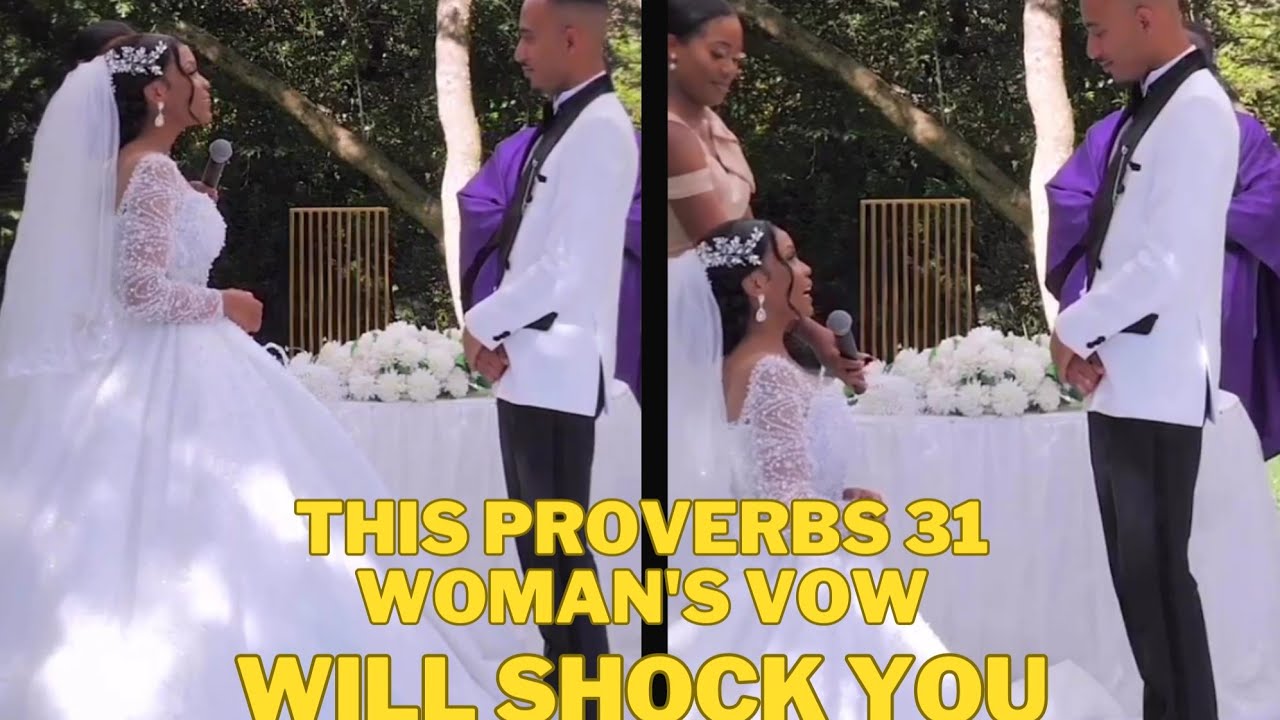 Her Wedding Vows Shocked Everyone 🥺 | The Proverbs 31 Woman Vow