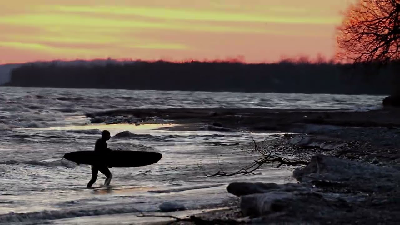 March 8, 2026 Sunset Surfing Cobourg