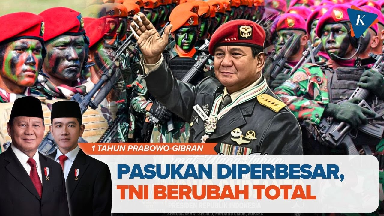 PRABOWO BANGUN KEKUATAN BARU TNI: Pasukan Elit Disebar, Kewenangan Tentara Diperlebar