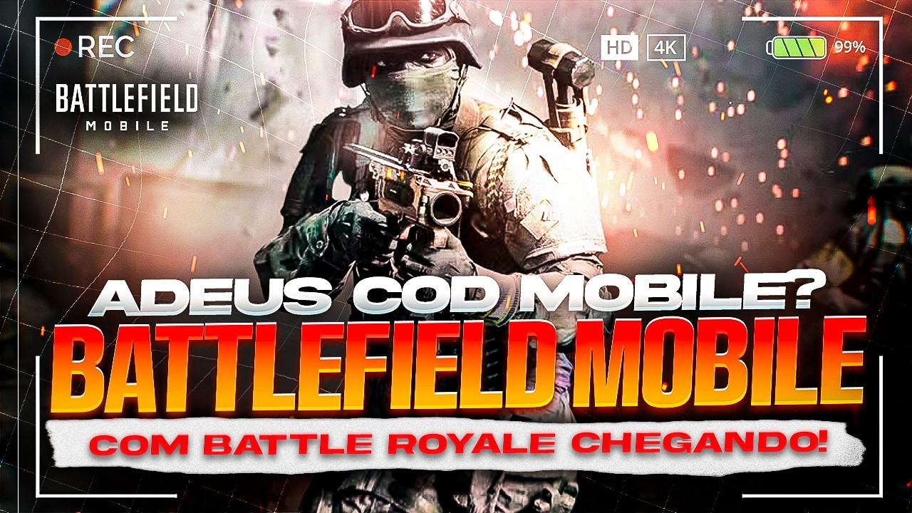 ADEUS COD MOBILE? BATTLEFIELD MOBILE COM BATTLE ROYALE CHEGANDO🔥🔥🔥