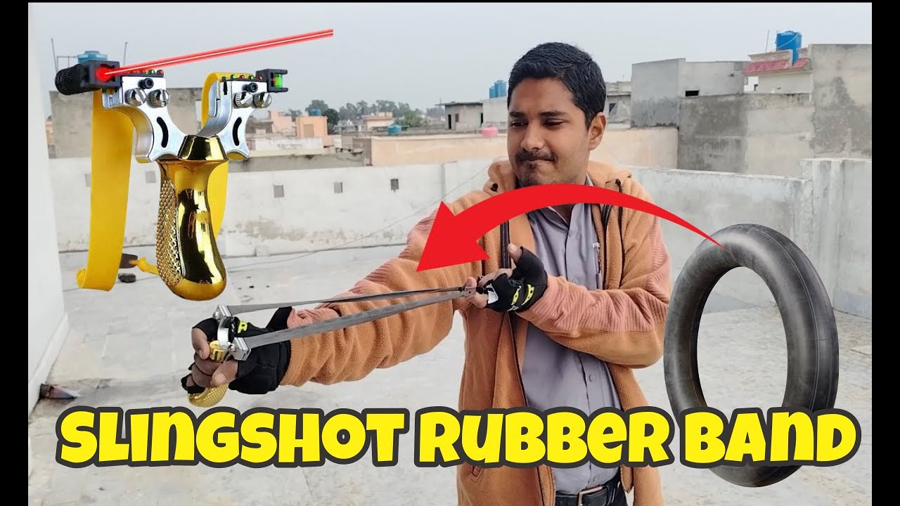 DIY slingshot rubber band made with tyre tube / how to make slingshot rubber band/#dailyvlogs