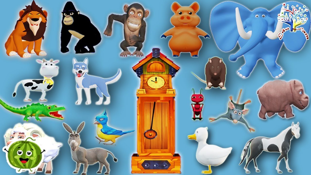 🎶 Hickory Dickory Dock 🐭🕰️ | 1 Hour of Fun Nursery Rhymes & Kids Songs