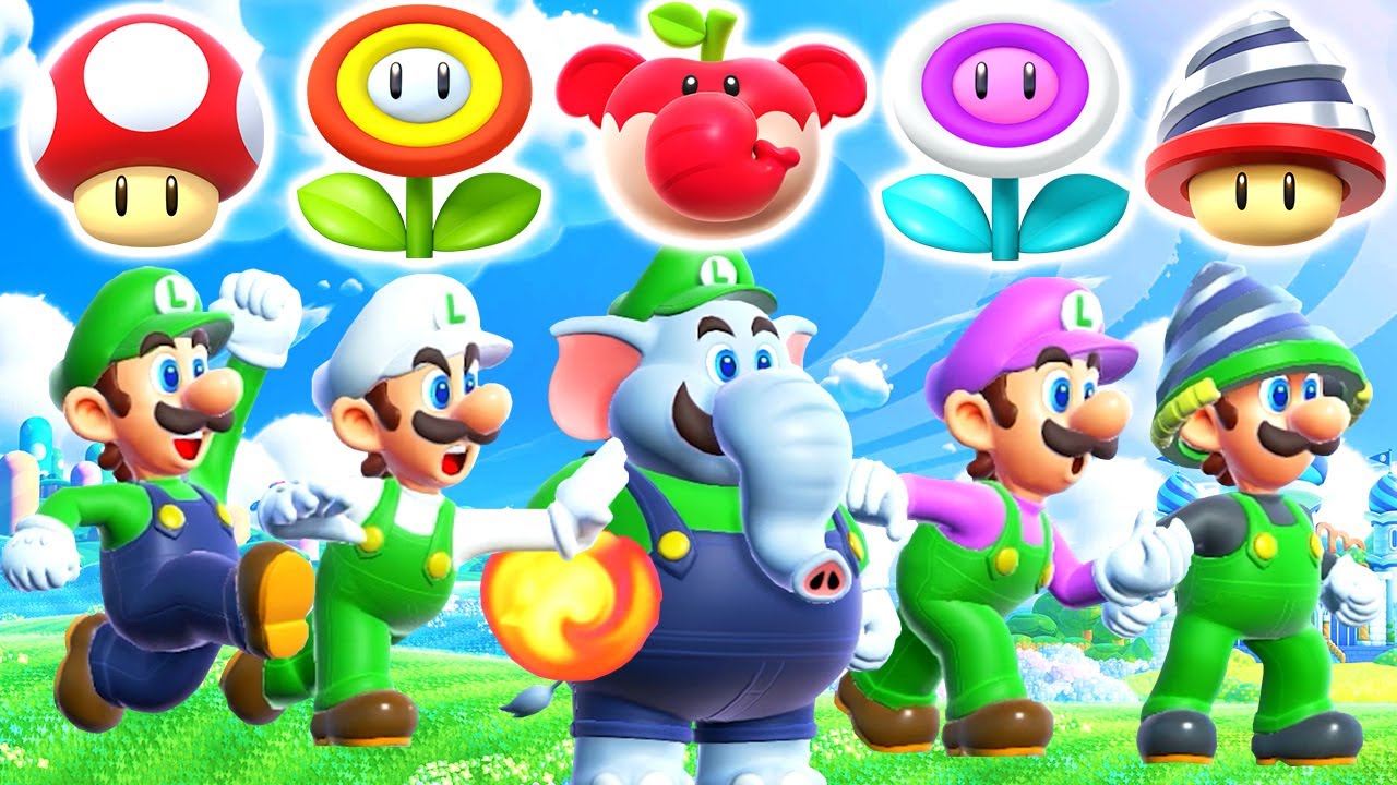 Super Mario Bros. Wonder - All Luigi Power-Ups