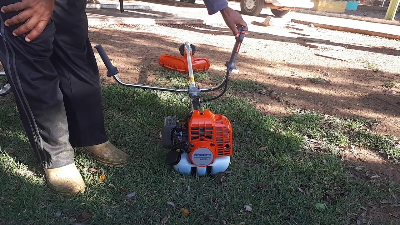 Roçadeira Husqvarna 143 r2  e   Roçadeira Stihl fs 160 parte 1
