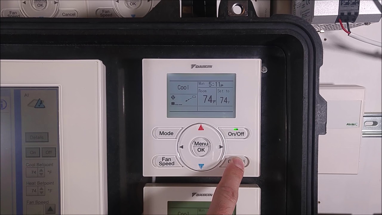 Daikin BRC1E73 Navigation Controller Basic Overview