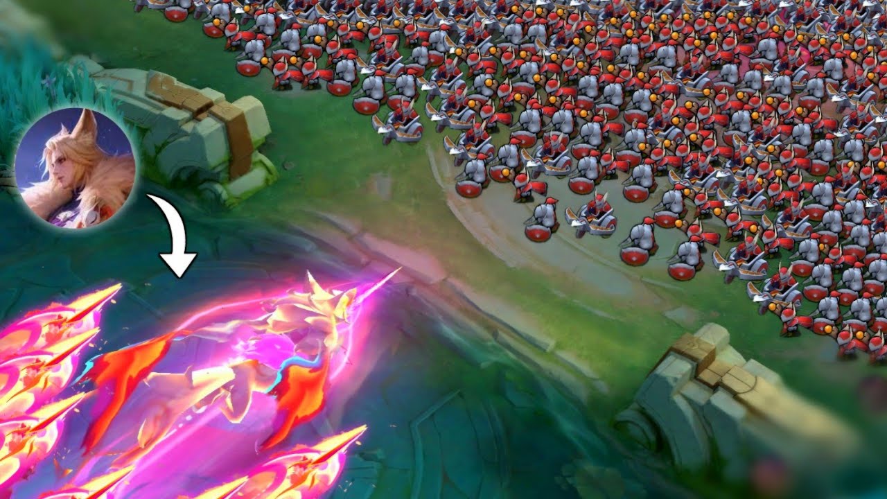Lancelot Kishin Densetsu vs 1000 minions (powerful fox pinkflower effects)