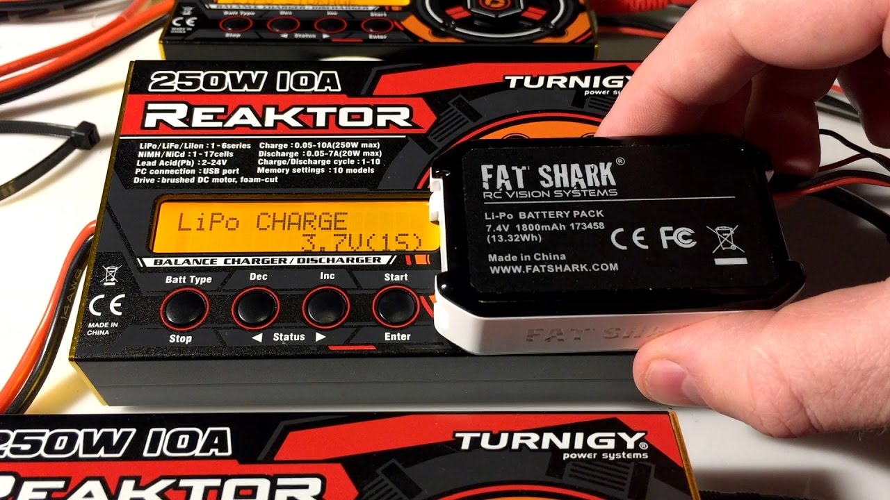 Charge Stock 1800 mAh Fatshark Goggle Battery (Guide for Noobies)