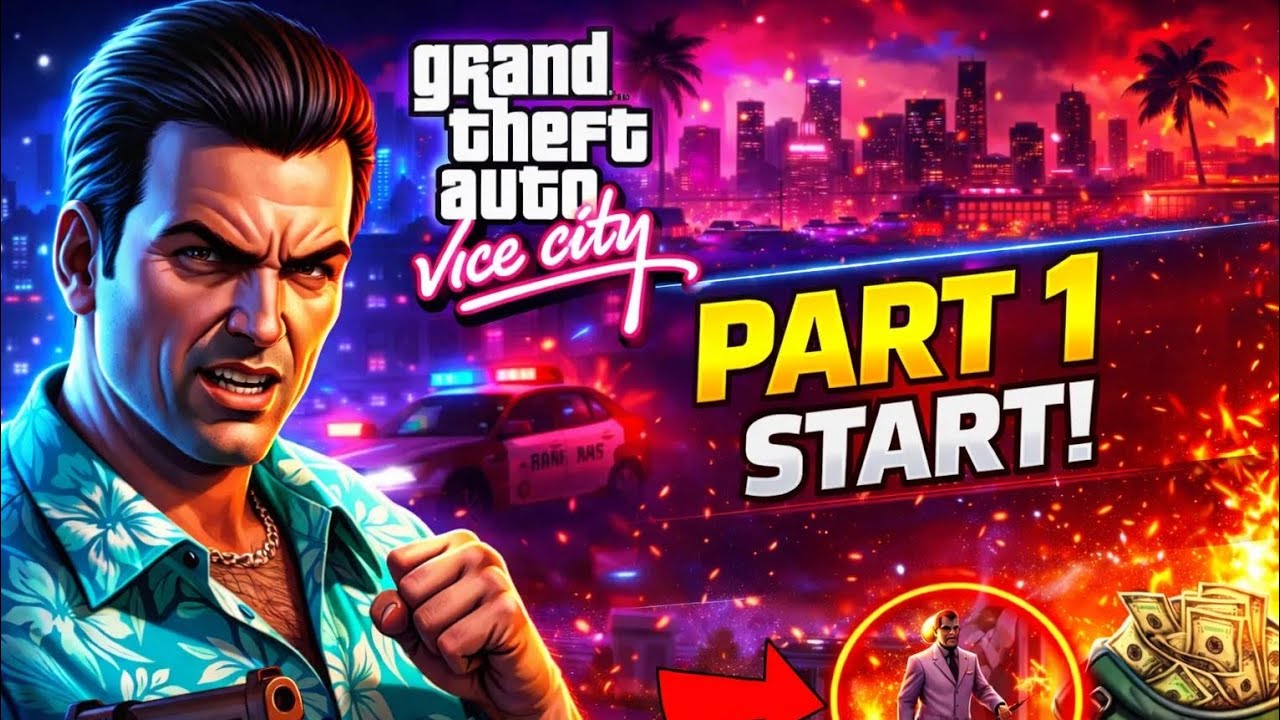 GTA Vice City Part 1 Gameplay in Hindi 🔥 | Vice City Ki Shuruaat!