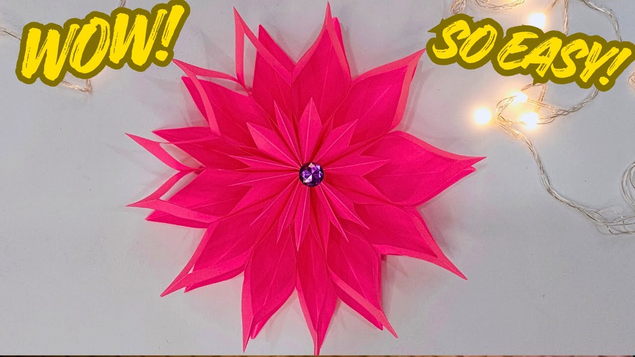 This 3D Paper Snowflake Looks Hard… But It’s Actually Easy ❄️
