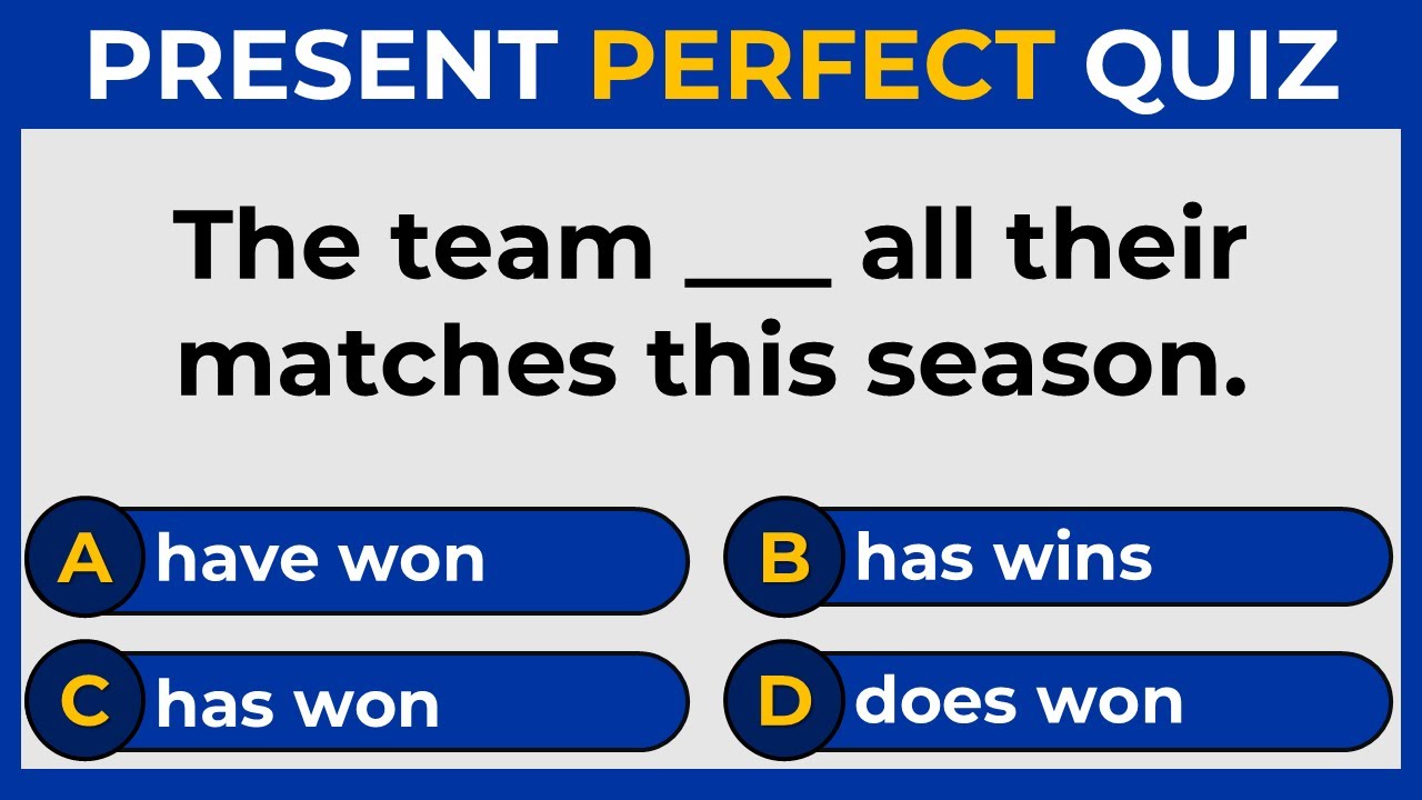 Present Perfect Quiz:  Can You Score 20/20?