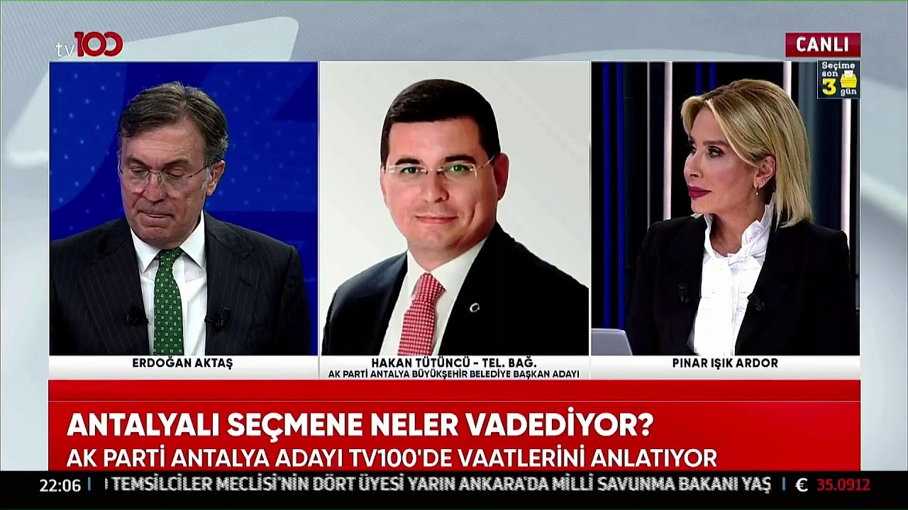 TV100’DE SEÇİM ÖZEL PROGRAMININ CANLI YAYIN KONUĞUYUM