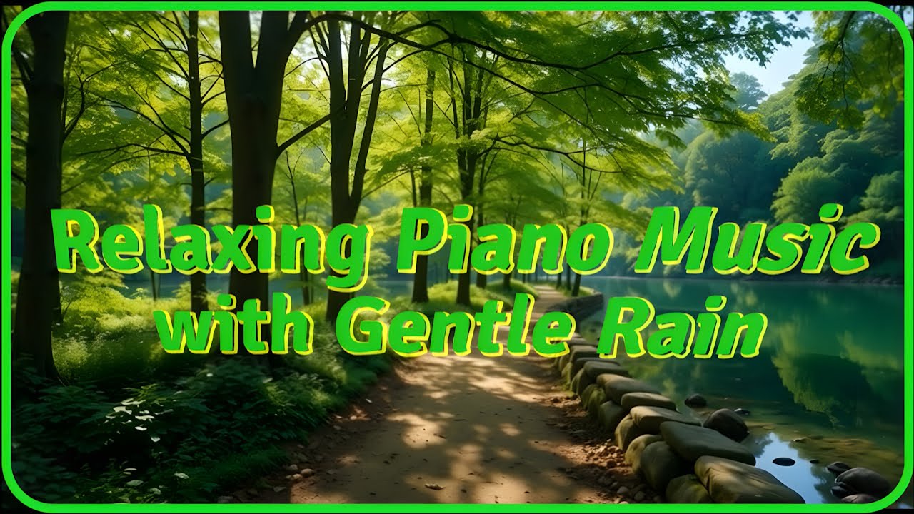 Relaxing Piano Music with Gentle Rain 🌧 Deep Sleep, Stress Relief & Calm Mind