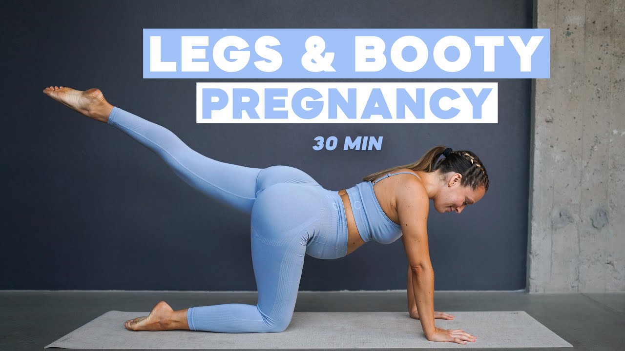 30 MIN Schwangerschaft Beine & Po Workout 🍑 / Pregnancy Booty Burn- ALL TRIMESTER / Runder po