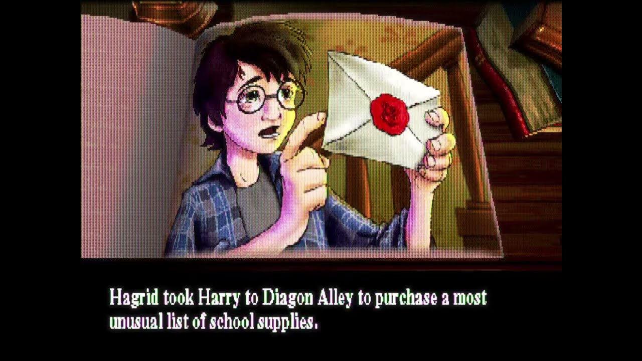 Harry Potter and the Sorcerer's Stone CRT Gameplay